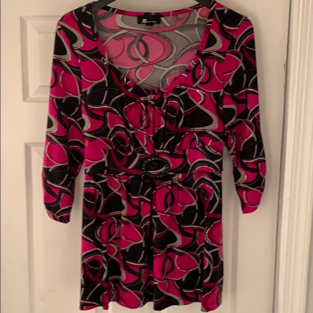 Women’s AB Studio Top Beautiful Colors Size Large